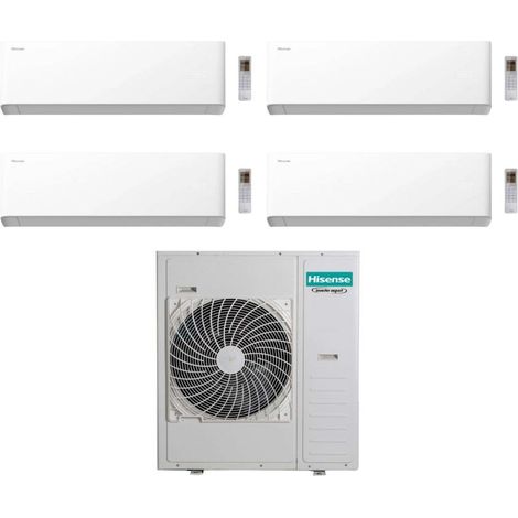 Hisense Climatizzatore UNI HB Quadri Split 7+7+18+18 con 5AMW125U4RTA Inverter Wi-Fi R-32 Classe A++