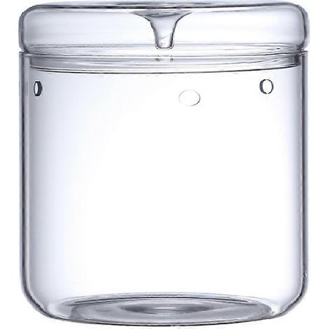 Terrarium en verre micro-paysage avec couvercle récupérateur de rosée, vase à bonsaï en verre, bouteille écologique microscopique, taille S (1/5)