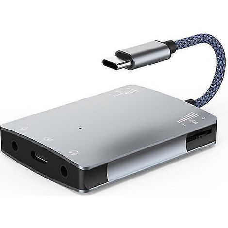 Adaptateur d'interface audio USB C Live Sound Card avec haut-parleur et prise casque 3,5 mm / Convertisseur Live HF (1/5)