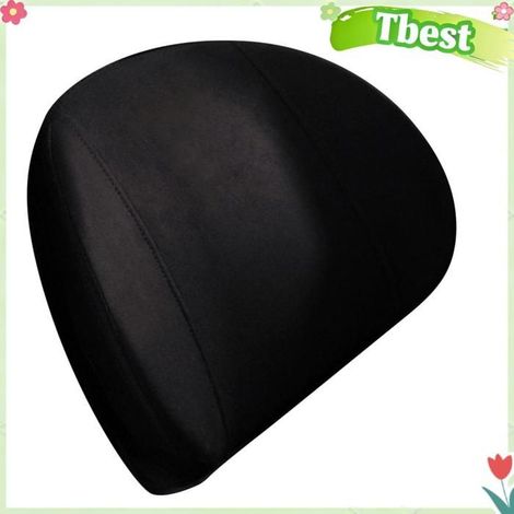 Tbest Oreiller de soutien lombaire de voiture Oreiller lombaire de voiture en mousse à mémoire de forme, auto appui-tete Gris Noire (1/5)
