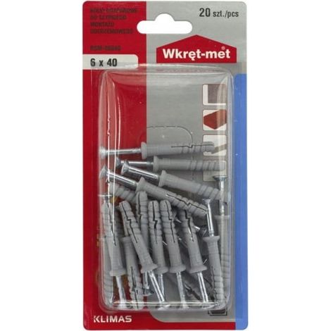 Universelle Dübel 6x40mm, 20 Stück