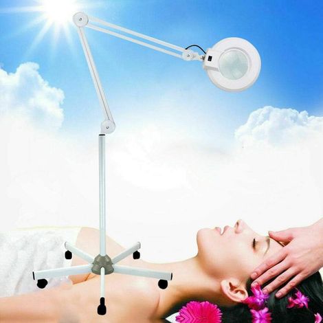 24 W 8 x Lampe loupe LED 5D Dioptries Lampe Loupe cosmétique Lumière froide sur pied Lampe de travail Lampe de beauté Lampe de manucure (1/5)