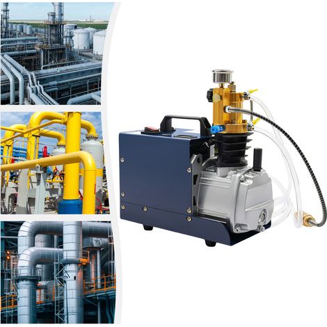 YISSALE - Compresseur d'air PCP 1800W – Pression 30MPa 300bar 4500psi – Débit 80L/min – Refroidissement par circulation d'eau – Séparateur huile-eau (1/5)
