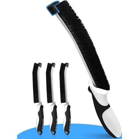 Brosse de Nettoyage des Interstices 4 pièces Brosse Salle de Bain Brosse de Nettoyage à Poils Durs pour Rainure Fenetre Salle de Bain Toilettes (1/4)