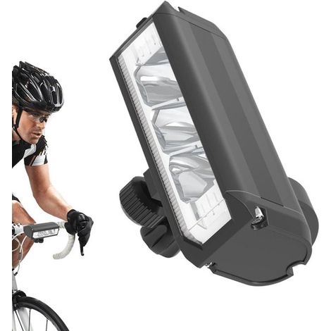 Luz USB para bicicleta - Iluminación LED para bicicleta - Ciclismo seguro - Alto brillo - 1200 lúmenes - Negro (1/5)
