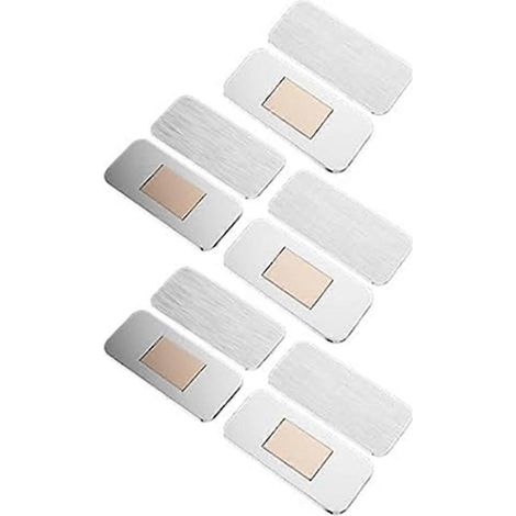 Ultradünne Magnetverschlüsse für Schranktüren, Edelstahl mit Klebstoff, einfache Montage (10er-Packung). (1/5)