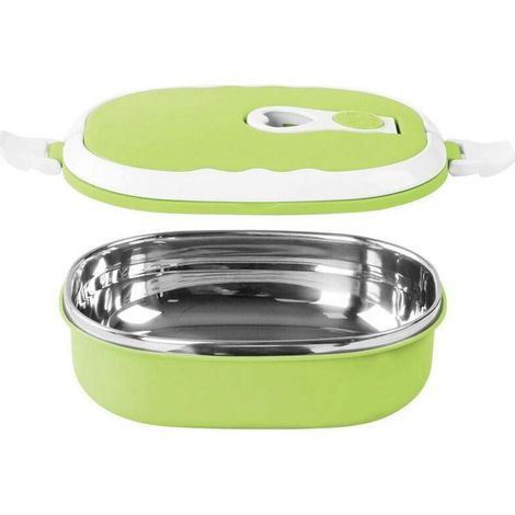 Isolierte 900-ml-Lunchbox aus Edelstahl (304), hält Speisen 3-4 Stunden lang warm/kalt, ideal für Studentenmahlzeiten, Büromahlzeiten und Wanderungen. (1/5)