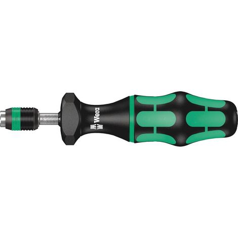 Tournevis dynamométrique réglable avec mandrin à serrage rapide, 1/4 pouce, 0,10-0,34 Nm, Noir/vert