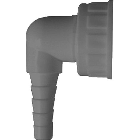 Grauer Schlauchkrümmer für Waschmaschine 1 "x3/4"