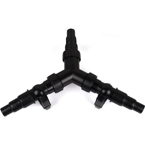 Distributeur En Y - Raccord Diviseur D'Eau Pour Pompe De Bassin - 25 mm 32 mm 38 mm - Pour Système D'Irrigation Et Cascade - 1 Pièce (1/5)