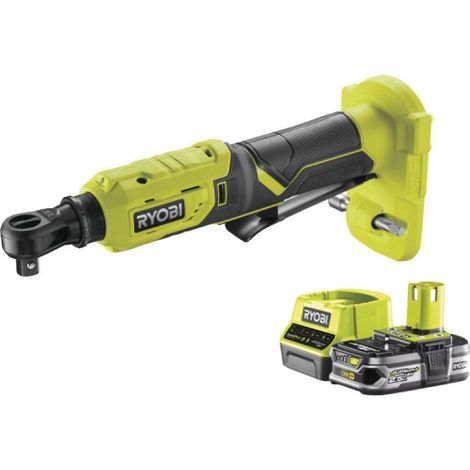 Confezione RYOBI Chiave a cricchetto 18V OnePlus R18RW3-0 - 1 Batteria 2,5Ah - 1 Caricatore rapido RC18120-125