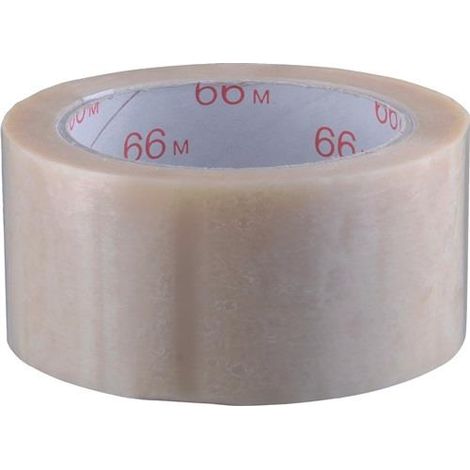 Verpackungsklebeband PVC farblos Länge 66 m Breite 50 mm Rolle BURMANN (1/3)