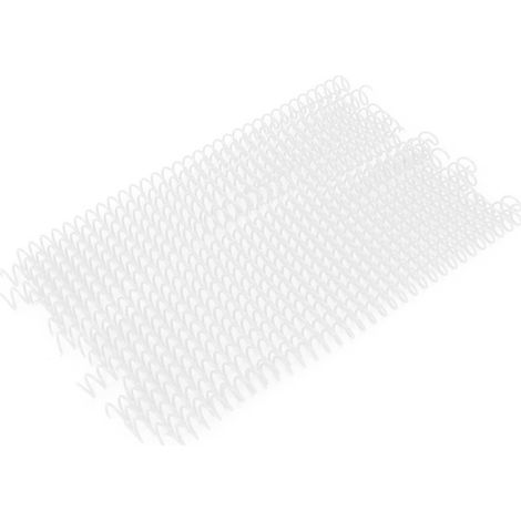 20 anneaux de reliure plastique 11mm blancs, 30 trous, spirales pour feuilles A4, lot de 20 pièces (1/5)