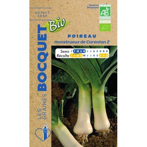 Poireau monstrueux de Carentan Bio- CERTIFIE ECOCERT FR-BIO-01 - 4g