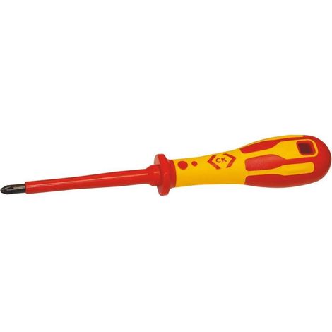 C.K. T49143-1 destornillador de cruz VDE 80 mm negro rojo