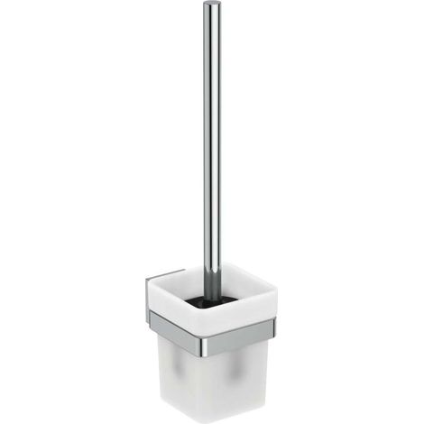 Juego de cepillos IOM SQUARE Recipiente de vidrio cromado IDEAL STANDARD (1/5)