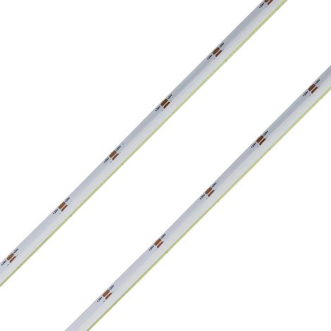 24V Striscia Led COB Illuminazione Laterale 10W/M 100lm/W CRI Ra93 Angolo 180 Dimmerabile IP20 Sezione Taglio 33.3mm, Disponibili 3000K 4000K 6500K MS1268 (Bianco Neutro 4000K)