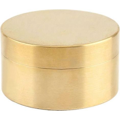 Boîte à thé étanche en laiton EDC - Grand récipient pour capsules et médicaments (1/5)