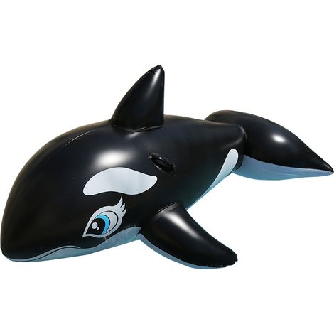 planche de natation gonflable en forme de baleine, bouées gonflables, jouet de natation baleine noire