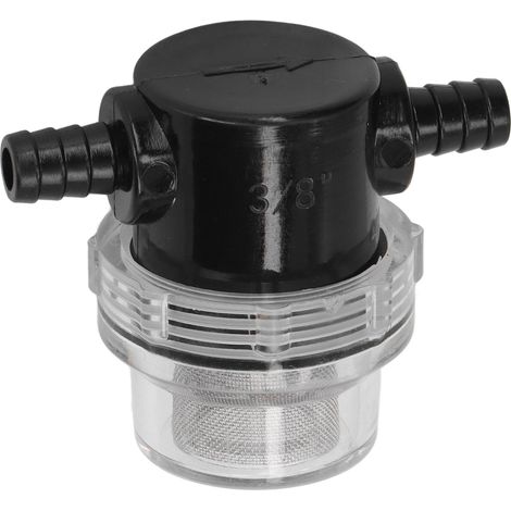 Filtre à eau ABS pour pompe 12V, raccords 3/8" et 1/2", pression max 80 PSI, filtration en ligne (1/5)