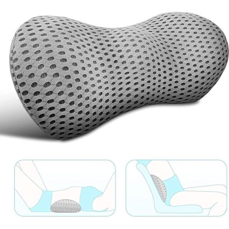 Bardusch-Coussin lombaire viscoélastique ergonomique – soulage douleurs – usage voiture/bureau/lit/canapé – mousse mémoire (1/5)