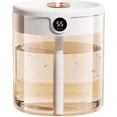 Bedroom humidifier, cool mist humidifier with night light and humidity control, mini air humidifier for babies, plants, office, essential oil diffuser (1/5)