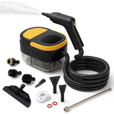 Pulitore a vapore portatile,pulitore a vapore da 2500 W con 3 velocità,grande capacità da 1,6 L