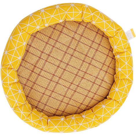 Lit orthopédique de soutien pour animaux de compagnie Pet Haven, tapis rafraîchissant respirant imprimé de dessins animés, coussin de siège ergonomique assurant un repos confortable en toutes saisons (1/4)