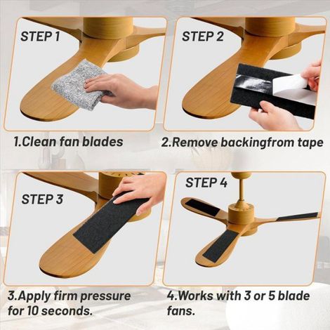 5 Pièces Filtre de Ventilateur de Plafond - Filtres à Air en de Coquille de Noix de, Filtres pour Pales de Ventilateur, (1/5)