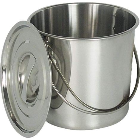 Seau à champagne en acier inoxydable 6/12 l Seau à glace (6 l) (1/4)