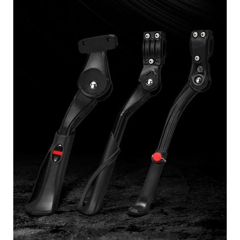 Cavalletto per bicicletta - Cavalletto unisex per adulti - Cavalletto laterale antiscivolo - Cavalletto robusto in alluminio - Altezza regolabile - Per biciclette da 24-29 pollici - Adatto per MTB e b (1/5)