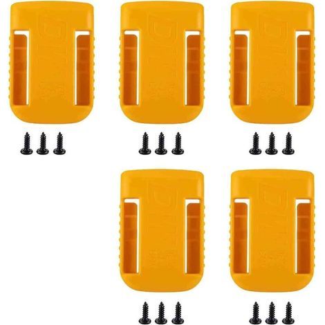 Stück Werkzeugakkuhalter für Dewalt-Akkus, Gürtelclip, Regalhalterung, Wandhalterung, geeignet für 18V-60V DCB200, DCB203 und DCB205 (1/4)