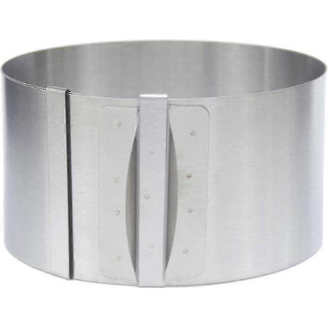 Moule à gâteau, cercle à gâteau réglable en acier inoxydable de 20 à 40 cm, moule à mousse à gâteau SZRH A-F 5 (1/5)