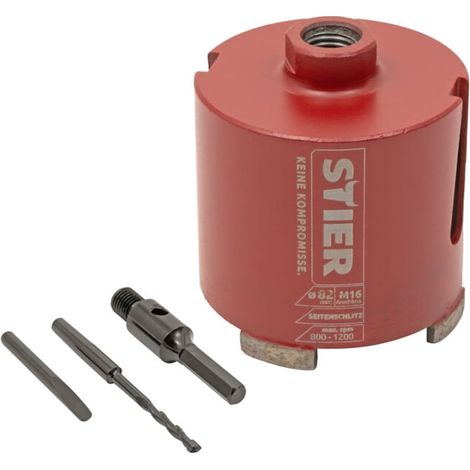 Jeu de couronnes à sec M16 STIER, 6 pans 68 mm