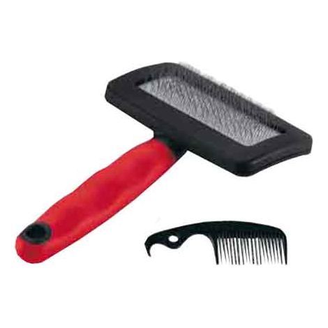 SPAZZOLA CARDATRICE PER CANI E GATTI Tg. M - cm 16x9,8x3,3h
