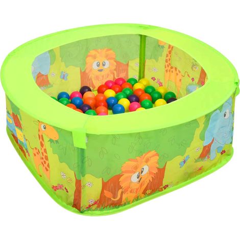Teenpull – Bällebad mit 300 Bällen 75x75x32 cm (1/5)