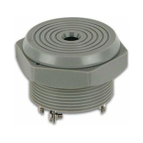 Buzzer - 4-28 Vdc - Montage Sur Panneau - 90 Db - 3,5 Khz - 8 Ma - Gris - 1 Pièce (1/5)