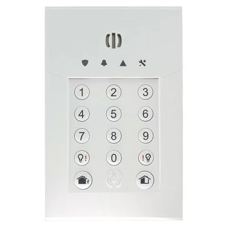 Honeywell – Clavier électronique avec lecteur de badges GKPS8M – Jusqu'à 10 utilisateurs – Sirène 92dBA – Éclairage des touches LED