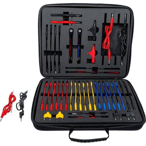 Jeu de Câbles et Pointes de Mesure 92 pcs - Accessoires de Test Électrique - Précision et Fiabilité - D-Work (1/5)