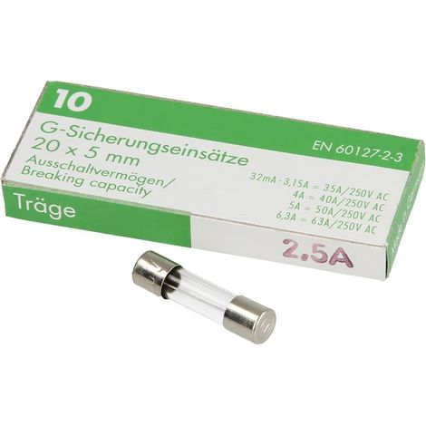 Fusible à action retardée 2,5A 250V