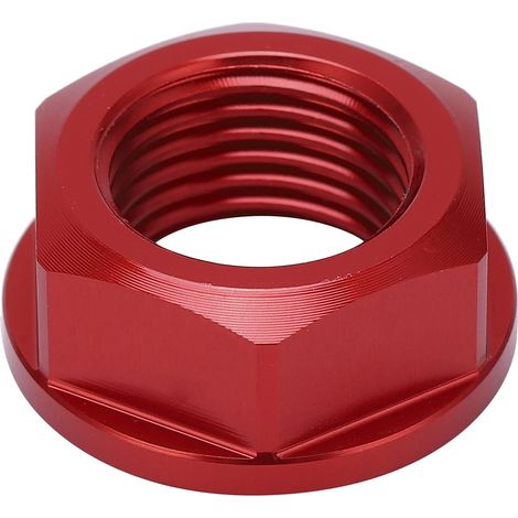 Écrou de Vis D'essieu de Roue Avant, écrou de Vis D'essieu de Roue Avant de Moto M16x1.5 CNC Remplacement en Aluminium pour CRF250R/CRF450R/CRF250RX(rouge) (1/5)
