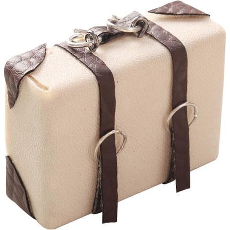 Valise miniature, accessoires pour maison de poupée, bagage vintage miniature, modèle de mini-valise-4.7X3.5X1.8CM (1/3)