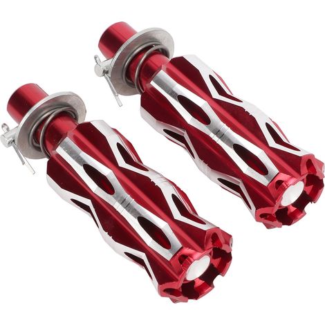 Repose-pieds arrière CNC pour moto, pédales en alliage d'aluminium, rouge (1/5)