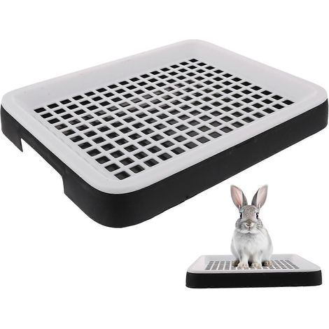 Bac à litière pour lapins, toilettes pour animaux compatibles, lot de 3 pour cochons d'Inde (1/5)