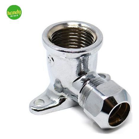 Raccordo a gomito rinaldi e petinaroli per rame femmina con flangia 1/2 x Ø 10 mm