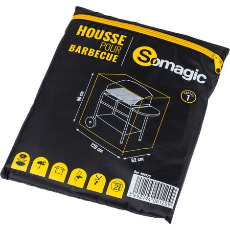 SOMAGIC - Housse L 120 x l 62 x H 80 cm pour barbecue