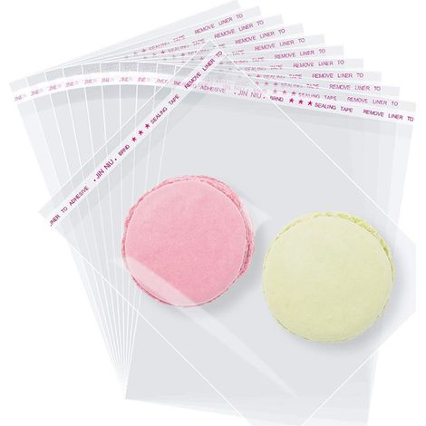 Sachet Cellophane Fermeture Autoadhesive - 200 Pièces - Transparent - Pour Biscuits Bonbons Et Produits Artisanaux (1/5)