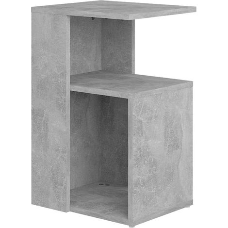 Maison Exclusive - Mesa auxiliar de madera contrachapada gris hor (1/5)