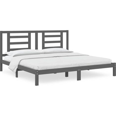 Maison Exclusive - Giroletto Grigio in Legno Massello di Pino 200x200 cm (1/5)