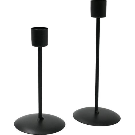 Porte-Bougie - En Fer Forgé - Support Décoratif Pour Bougies - Usage Intérieur Bureau Salon Chambre - 2 Pièces (1/3)